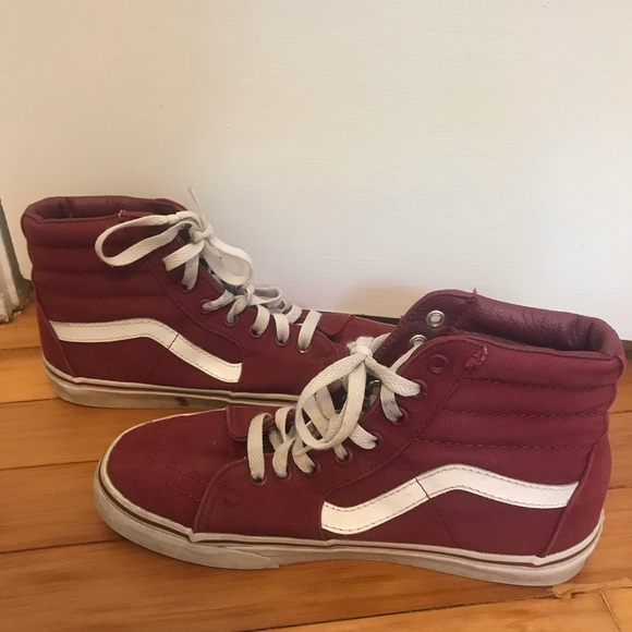 Vans Shoes - Maroon Sk8-Hi Vans